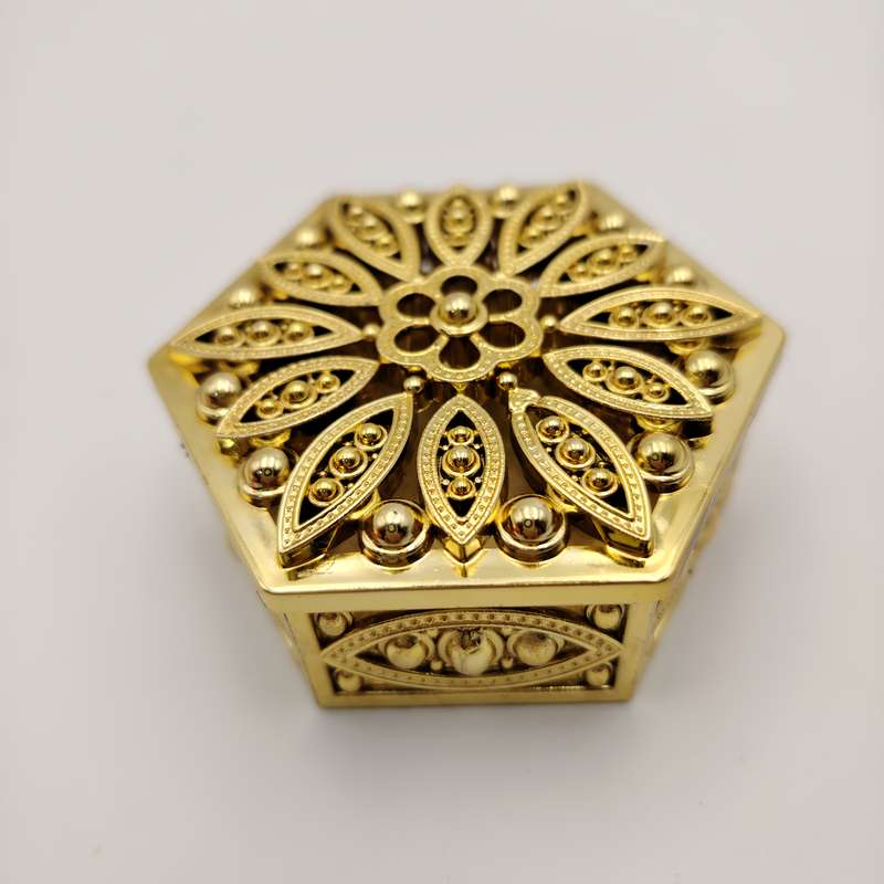1pc Contemporary Hexagonal Jewelry Box