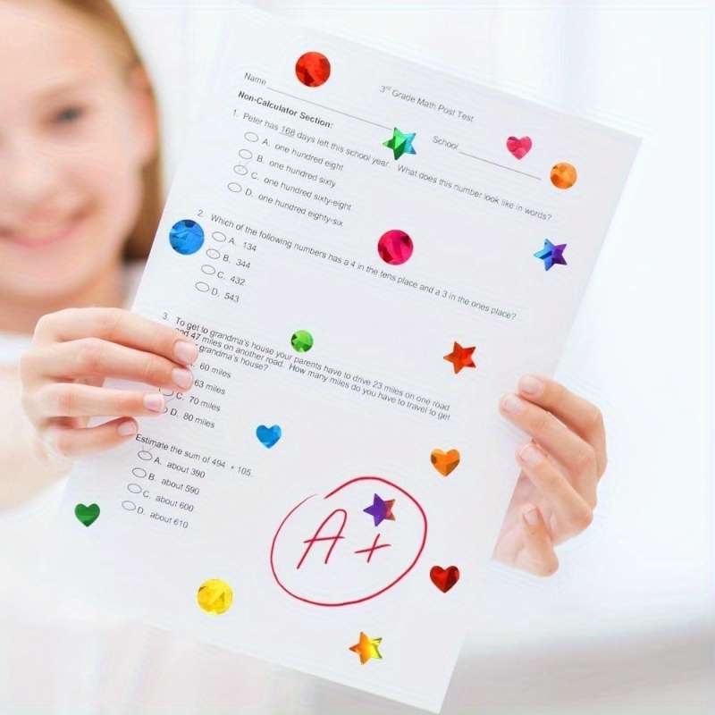 Rainbow Star Laser Stickers