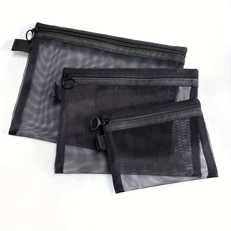Lightweight Mesh Travel Toiletry Bag Set