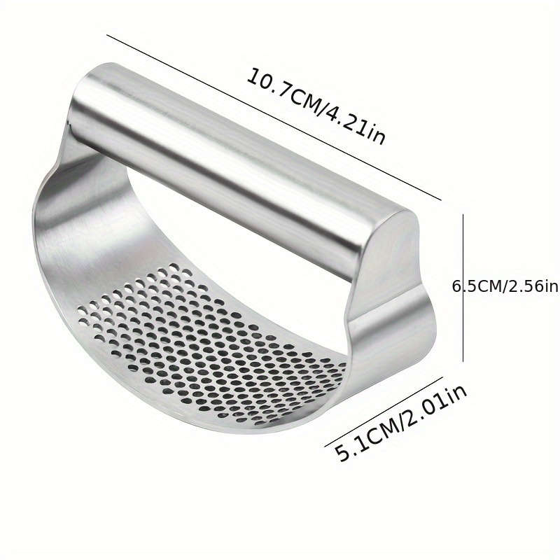 Stainless Steel Garlic Press Crusher
