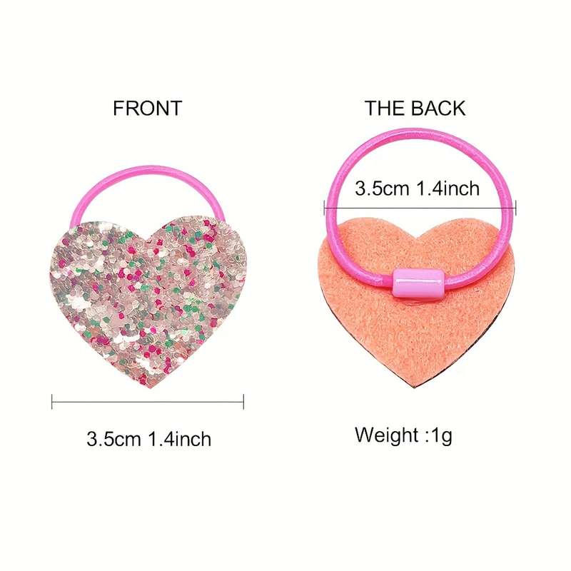 18pcs Sparkle Hair Tie Set for Girls