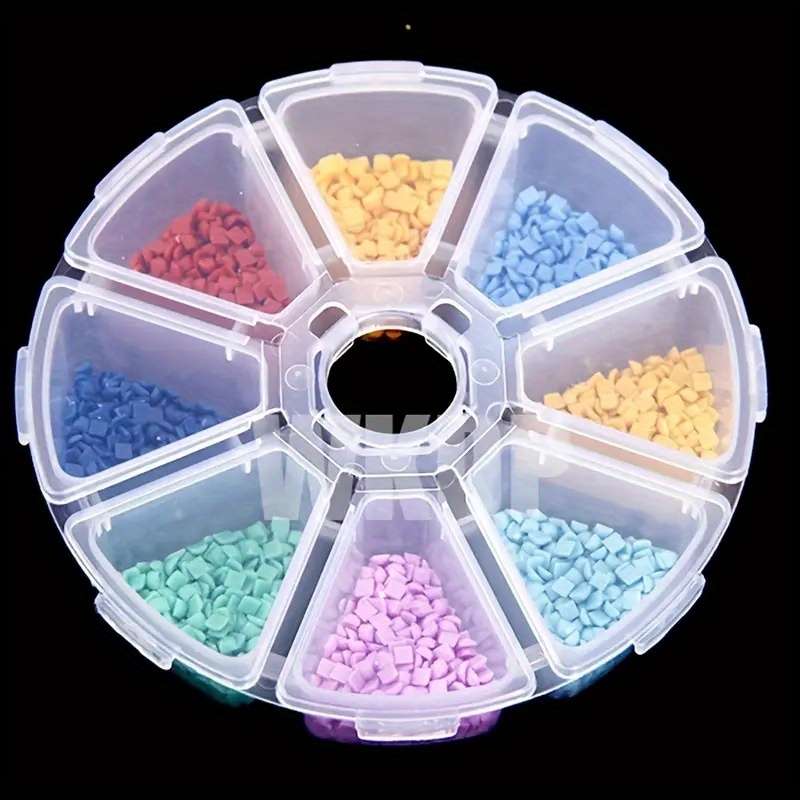 1pc 8-Grid Transparent Storage Box