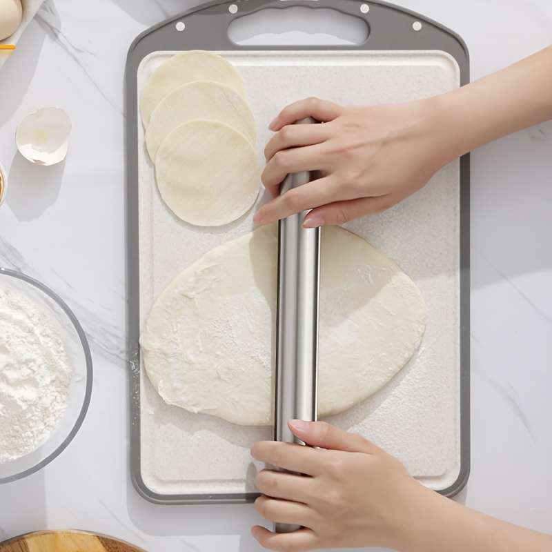 1pc Stainless Steel Rolling Pin - Durable