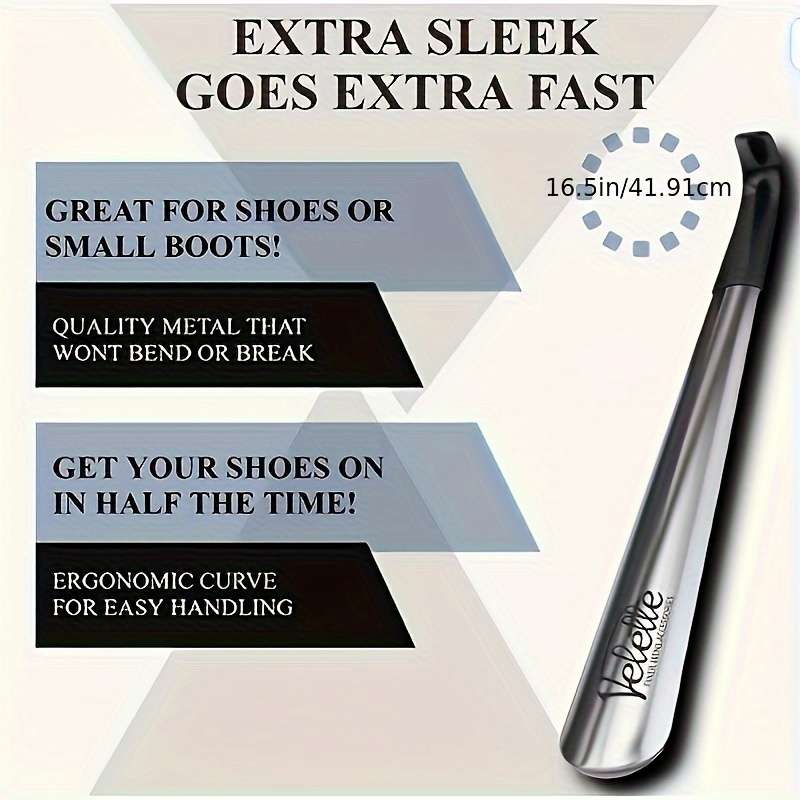 Steel Shoehorn with Long Handle