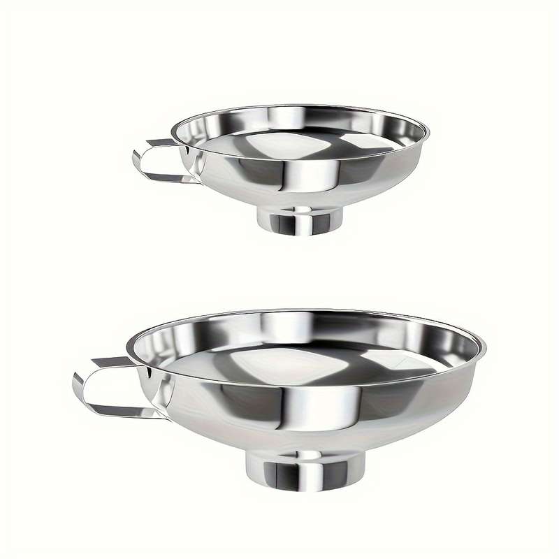 2pcs Stainless Steel Funnel Set For Mason Jars