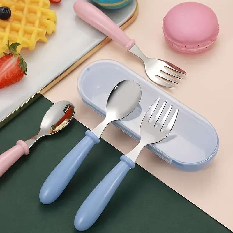 set Portable Fork Spoon And Storage Box Set