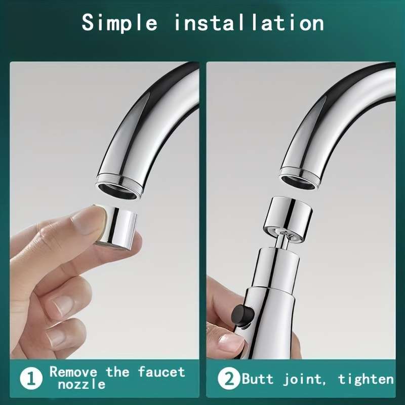 1 Set Upgraded 360 Degree Rotation Universal Kitchen Faucet Head