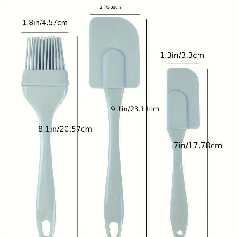3pcs Silicone Spatula