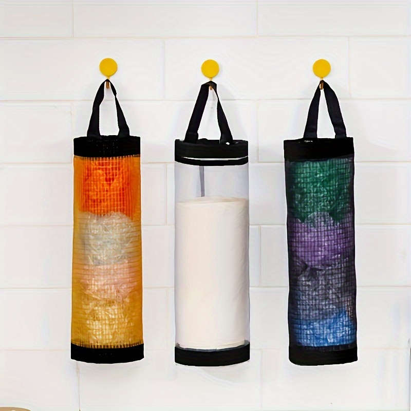 Space-Saving Wall-Mounted Kitchen Plastic Bag Dispenser