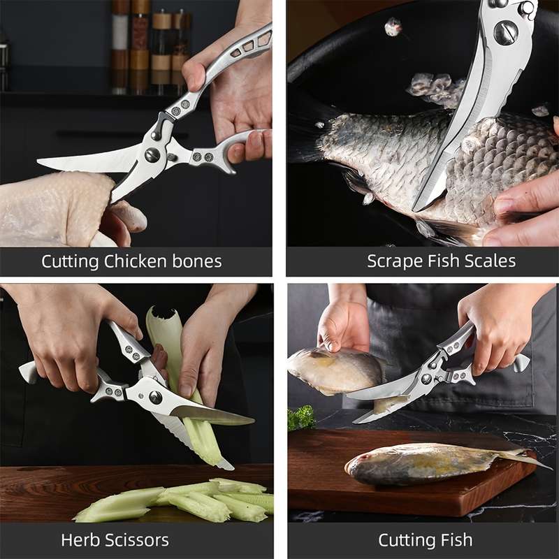 1pc Stainless Steel Kitchen Scissors