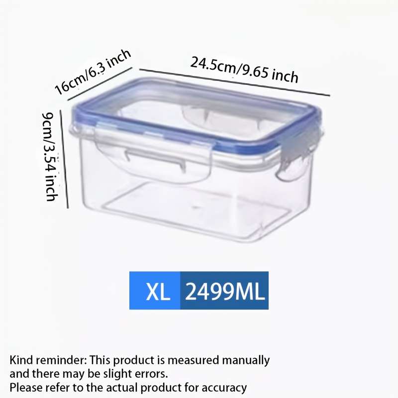Leak-Proof Plastic Food Storage Containers