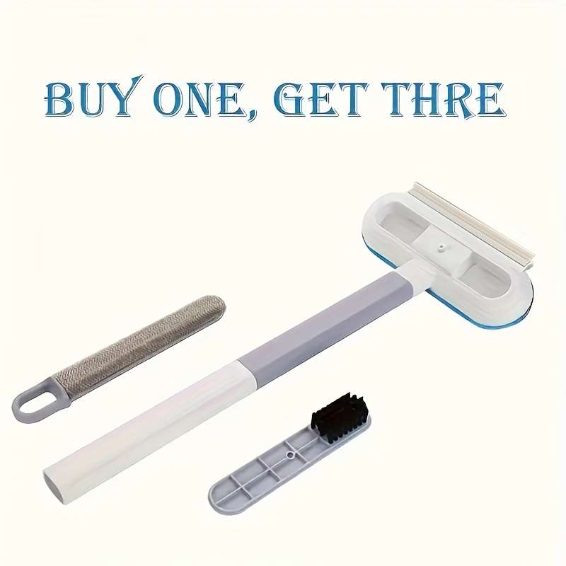 1pc Easy-Clean Detachable Window Screen Cleaner Brush with Ergonomic Handle