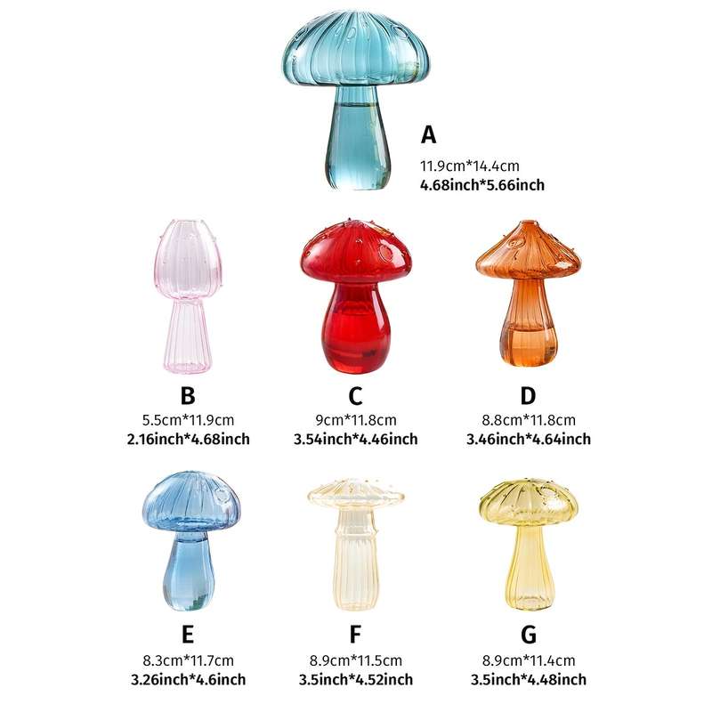 1pc Handmade Mushroom Flower Vase