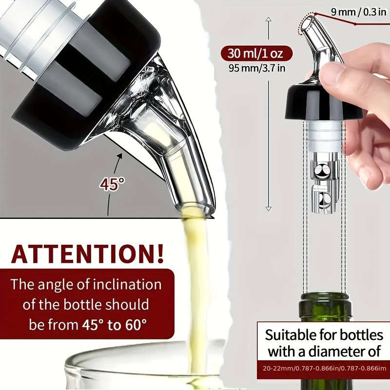 4pcs  Automatic Measured Bottle Pourers