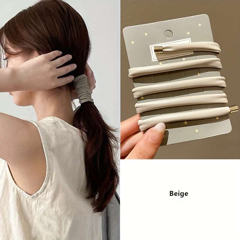 PU Leather Hair Ties for Women