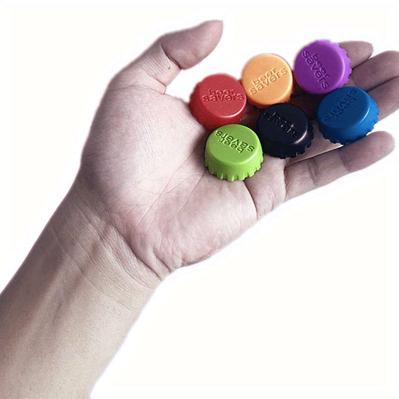 6-Pack Silicone Reusable Bottle Caps