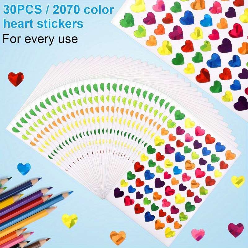 Rainbow Star Laser Stickers