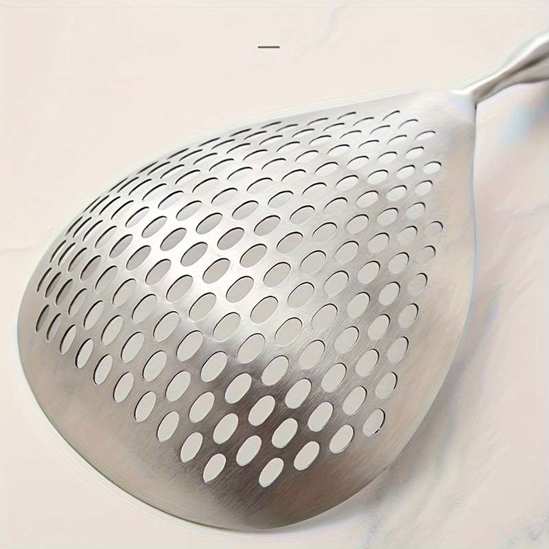 1pc Large Stainless Steel Colander Skimmer