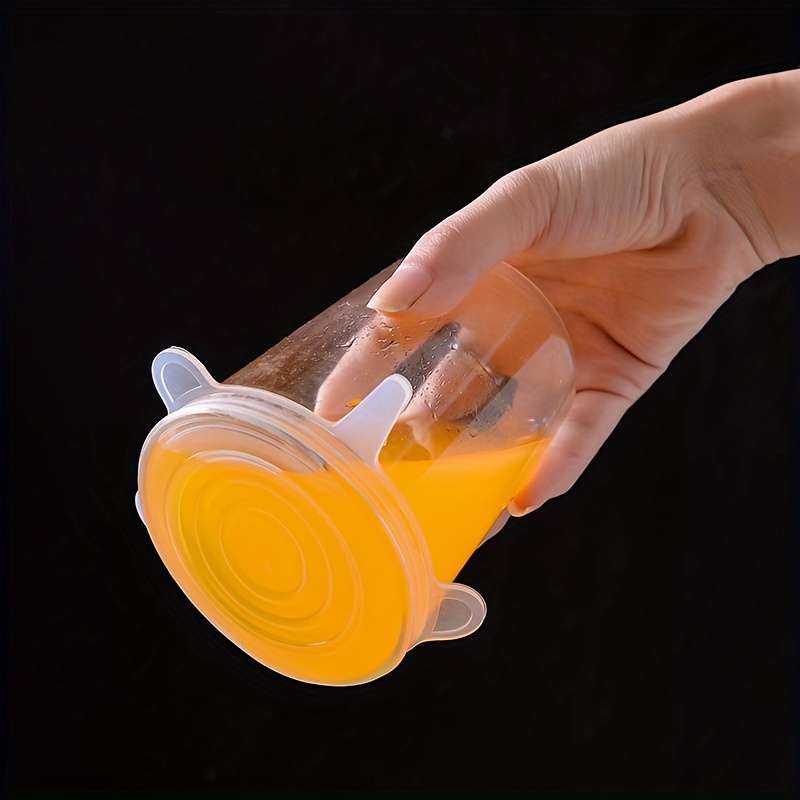 6pcs Reusable Silicone Stretch Lids