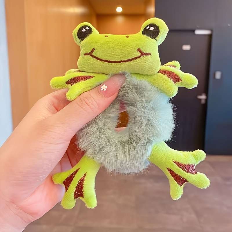 Cute Cartoon Animal Plush Hair Tie