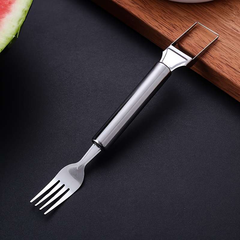 A Watermelon Cutting Tool With Double Stainless Steel Heads