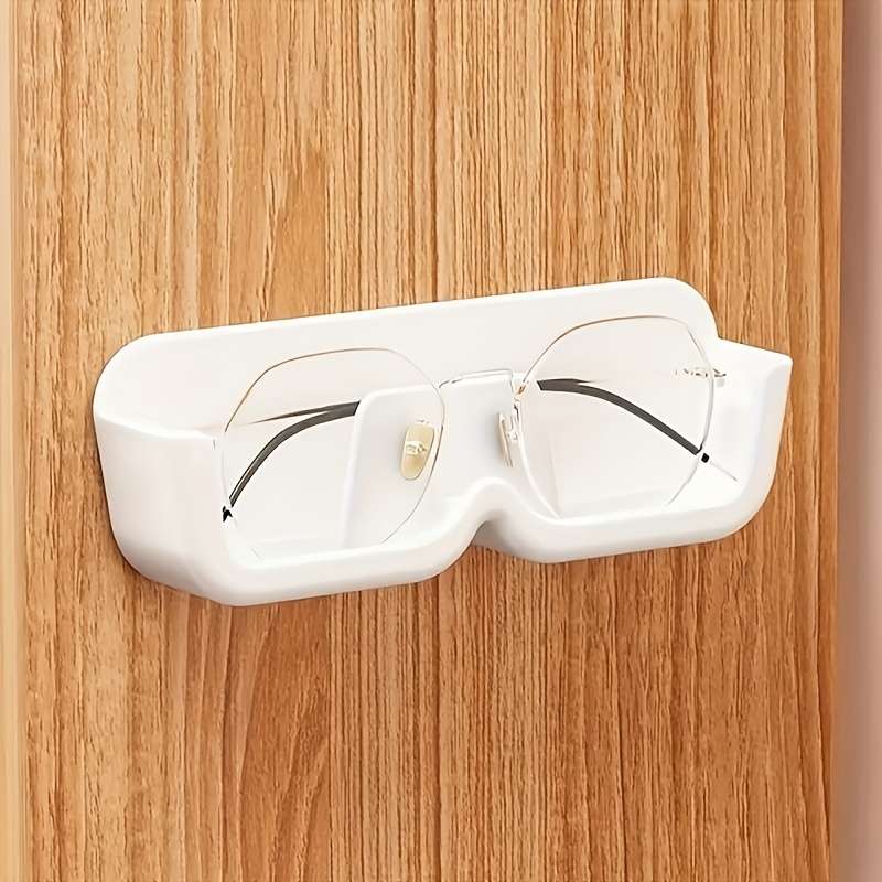 1pc Adhesive Wall-Mounted Bathroom Storage Shelf For