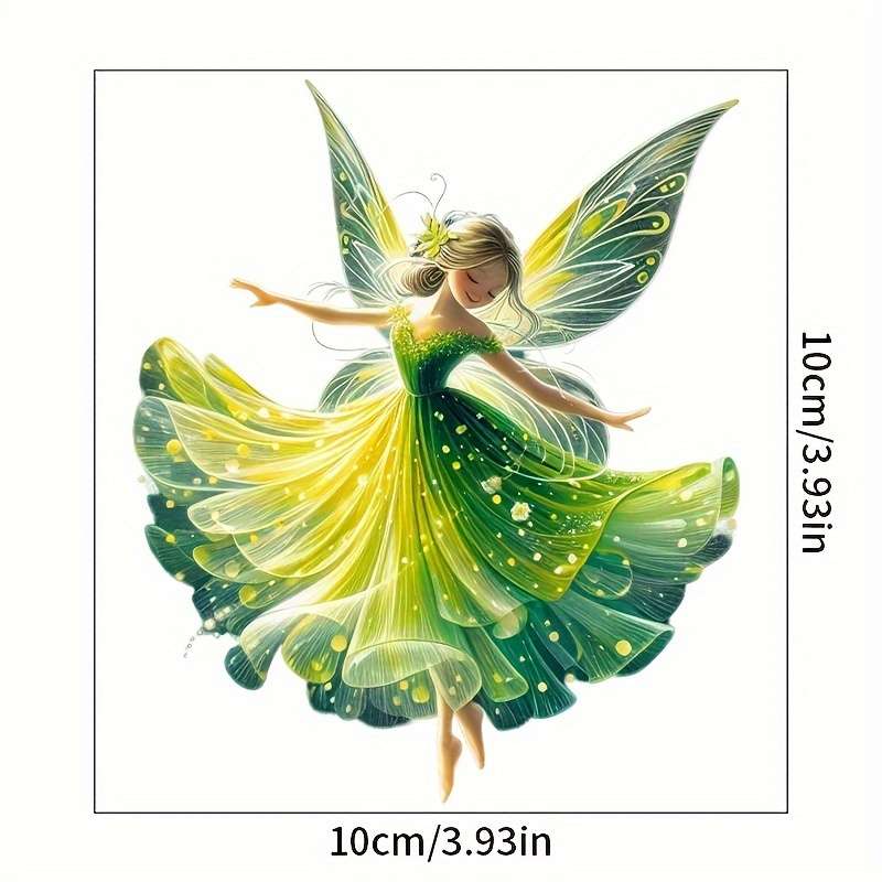 1pc Delicate Green Butterfly Fairy Pattern Switch Sticker
