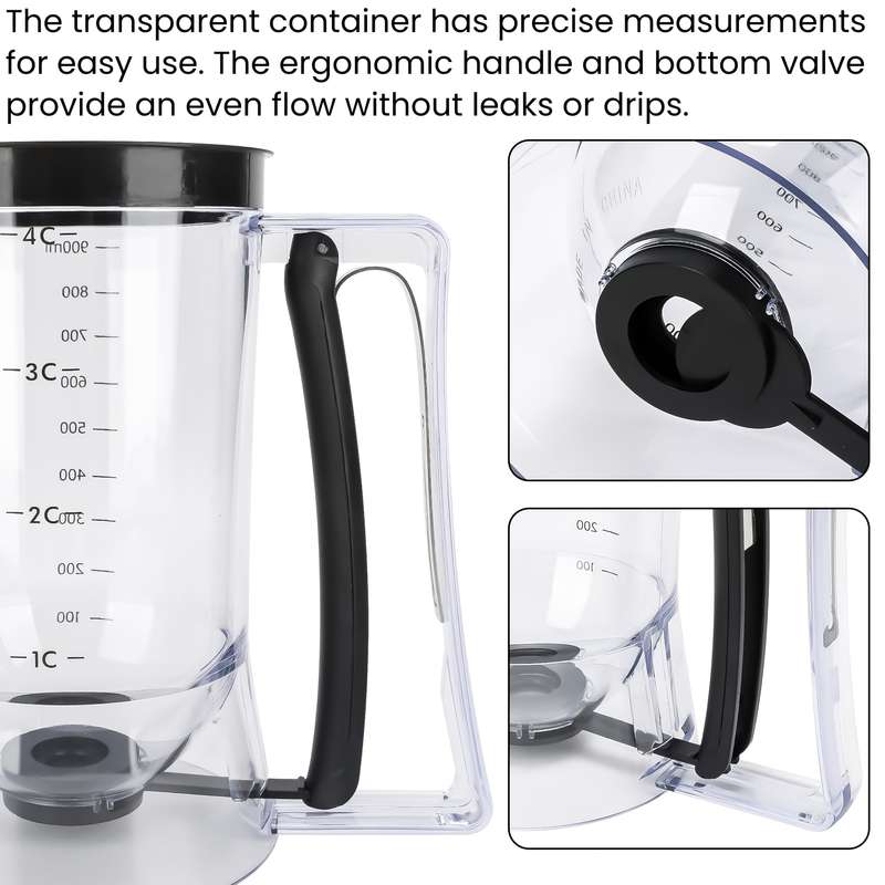 1pc  Non-Stick Plastic Cupcake Batter Dispense