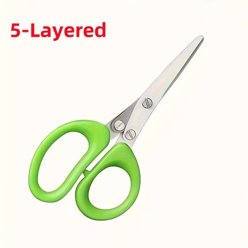 5-Layered Stainless Steel Kitchen Scissors