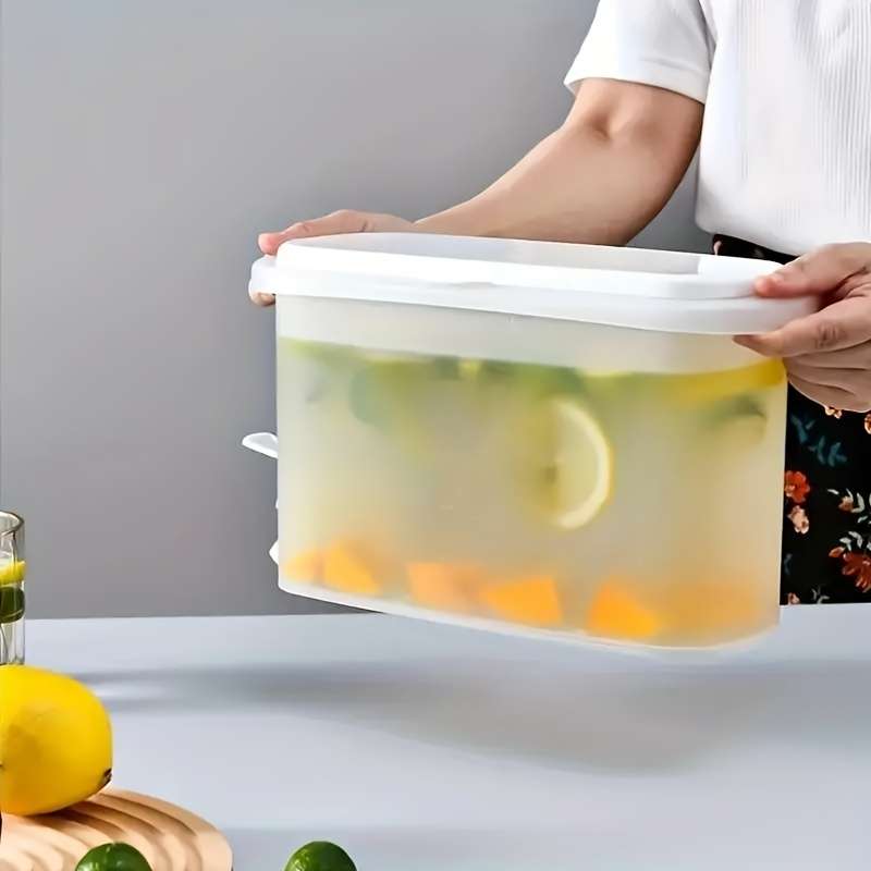 Large Capacity Refrigerator Drink Dispenser with Faucet