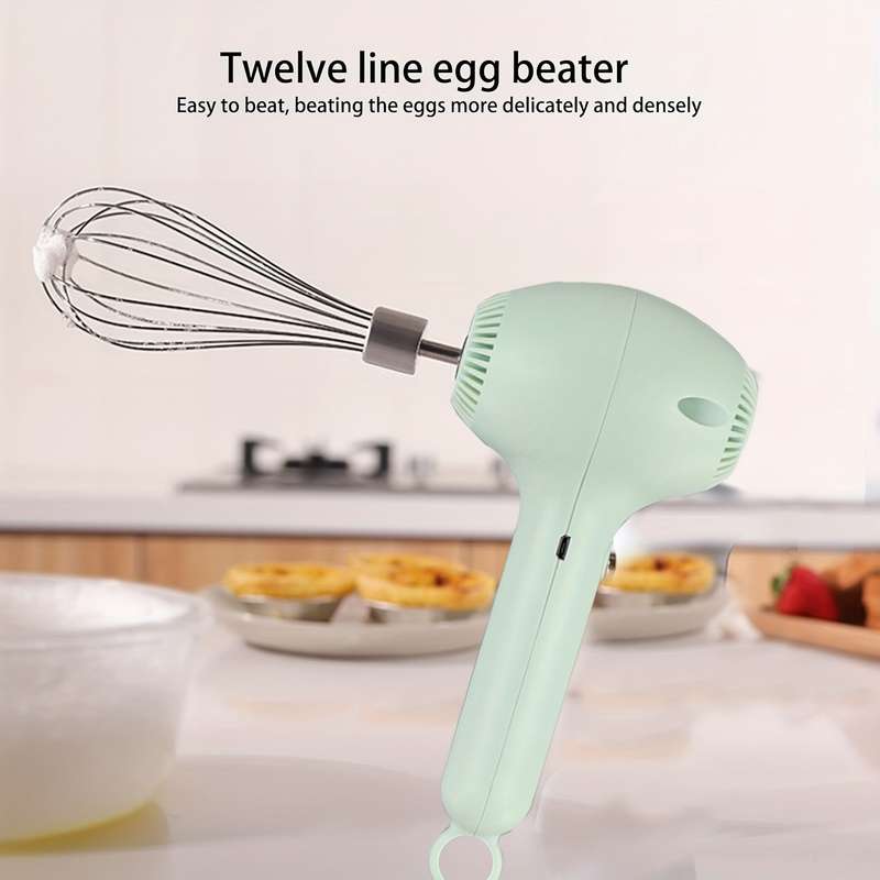 1pc Portable Cordless Electric Hand Mixer And Whisk