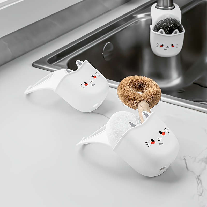 Cute Cat Silicone Faucet Basket