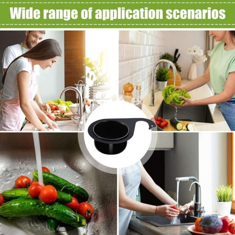 1pc Black Swan Stainless Steel Sink Strainer Basket