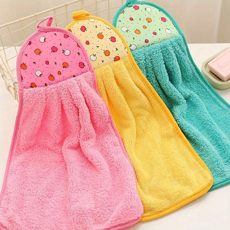 1pcs Velvet Coral Hand Towel