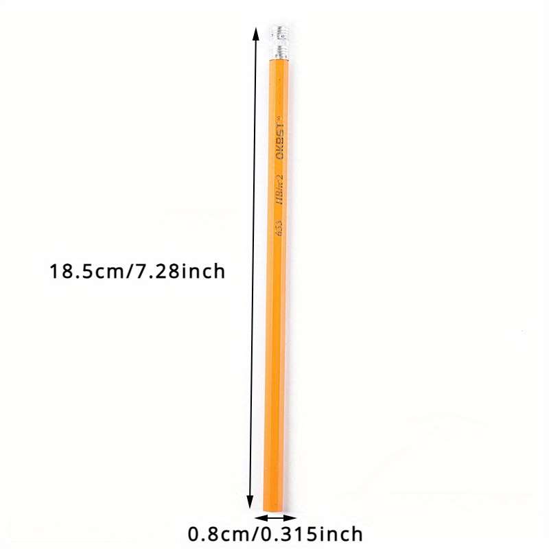 12pcs HB Wooden Pencils with Erasers