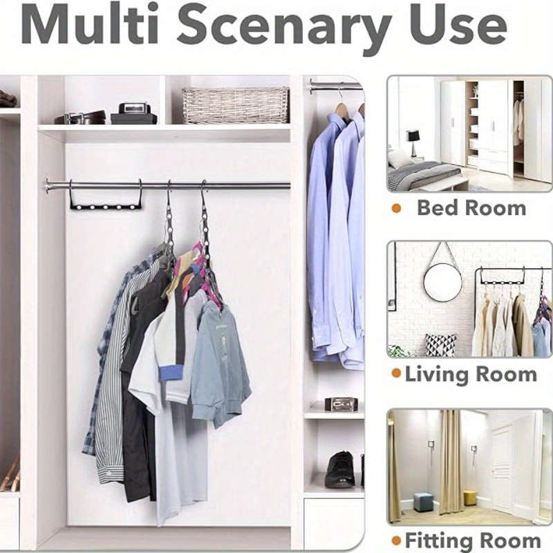 1pcs Space Saving Hangers Black Plastic Clothes Hangers