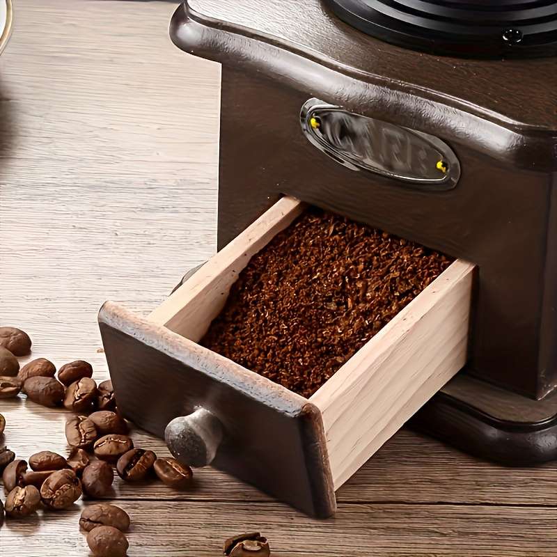 Hand-Cranked Coffee Bean Grinder