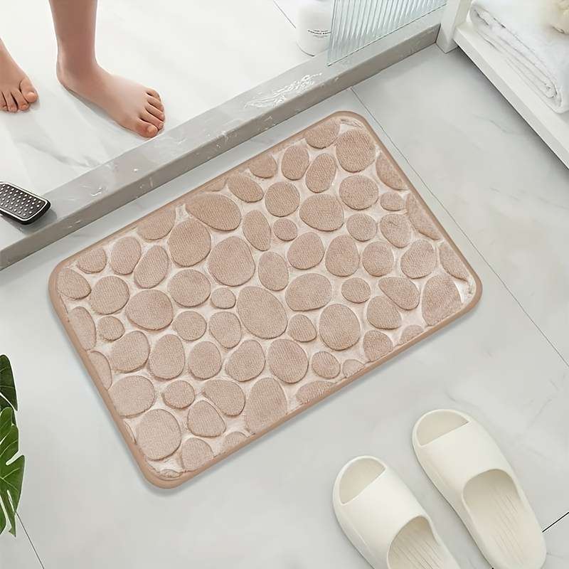 Cotton Pebble Embossed Anti-Slip Bath Mat