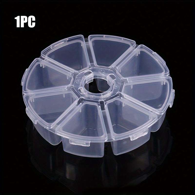 1pc 8-Grid Transparent Storage Box