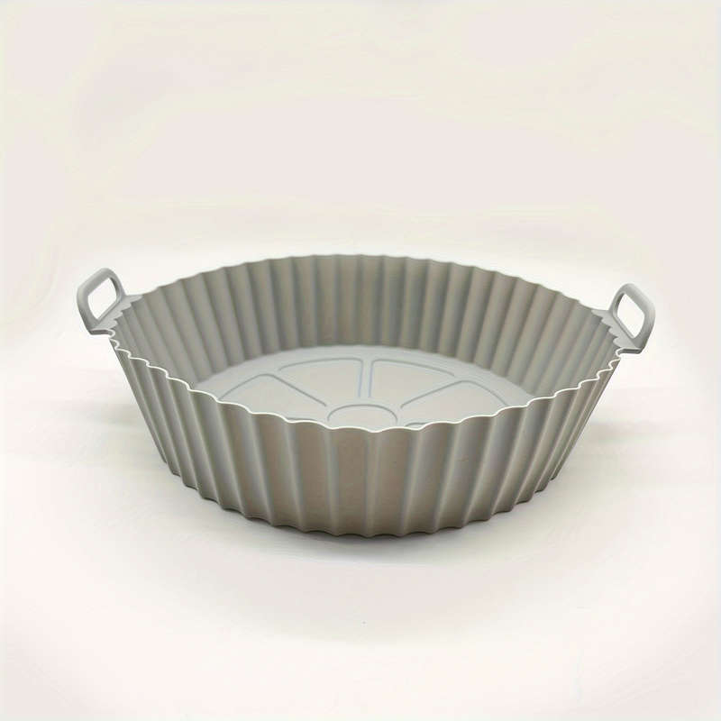 1pc Air Fryer Silicone Pan Three-dimensional Collapsible Air Fryer Mat Silicone Air Fryer Liner