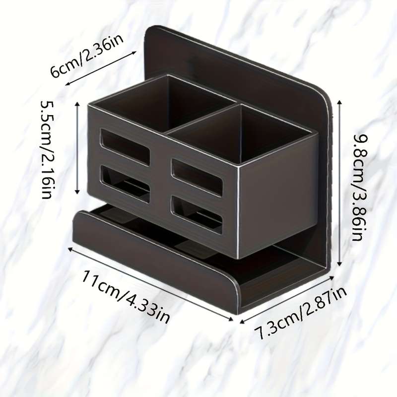 Versatile Wall-Mounted Bathroom Organizer