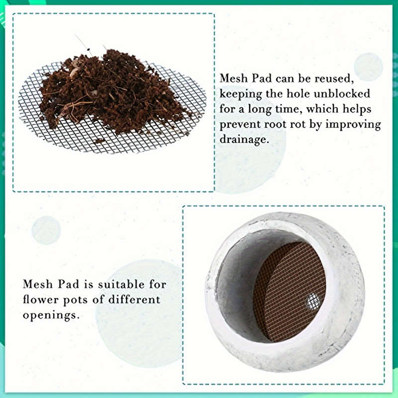 50pcs Round Mesh Drainage Screens