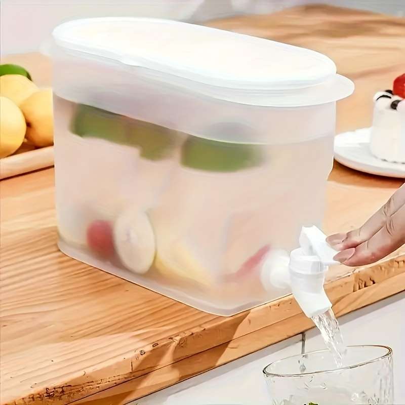 Large Capacity Refrigerator Drink Dispenser with Faucet