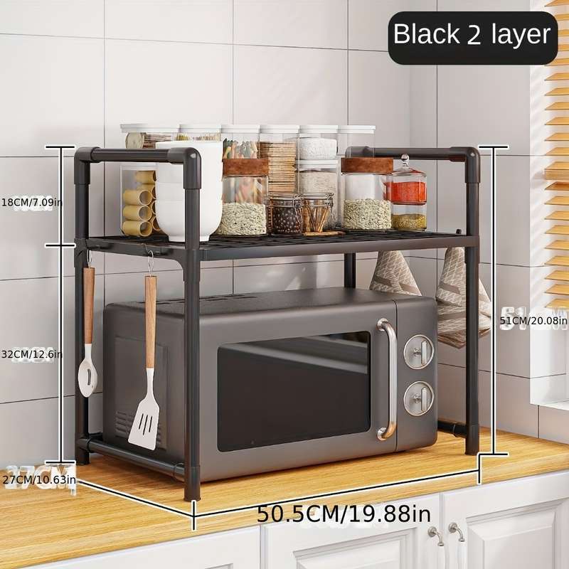 Sturdy Metal Kitchen Microwave Stand