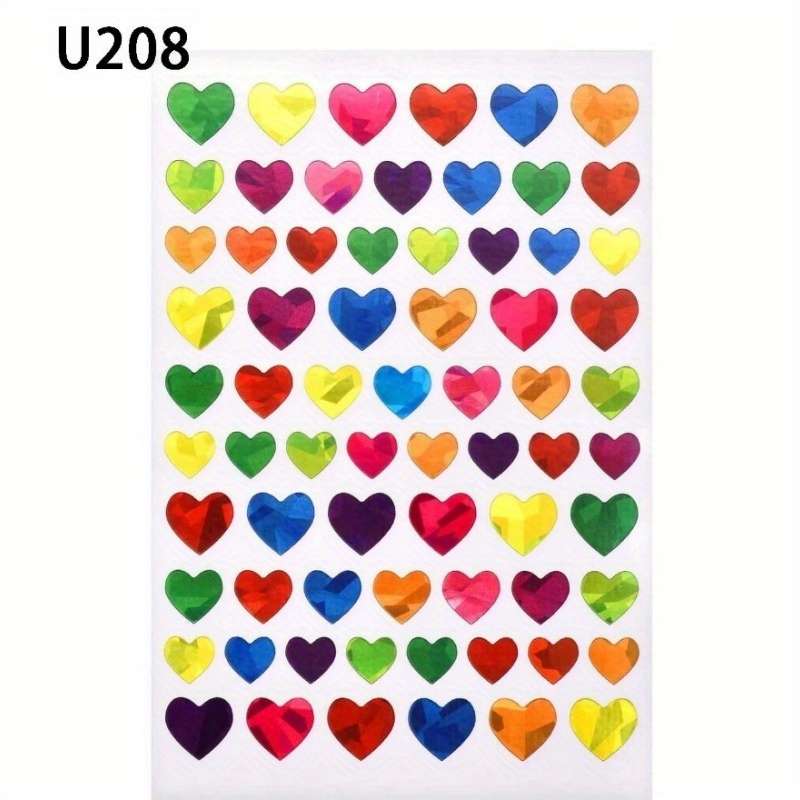 Rainbow Star Laser Stickers