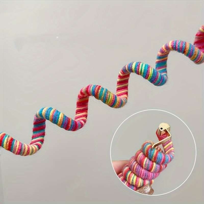 1pc Fashion Woolen Spiral Hair Tie