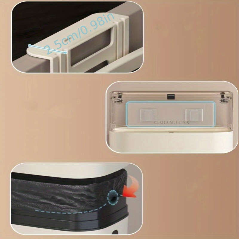 1pc Wall Mounted Trash Can