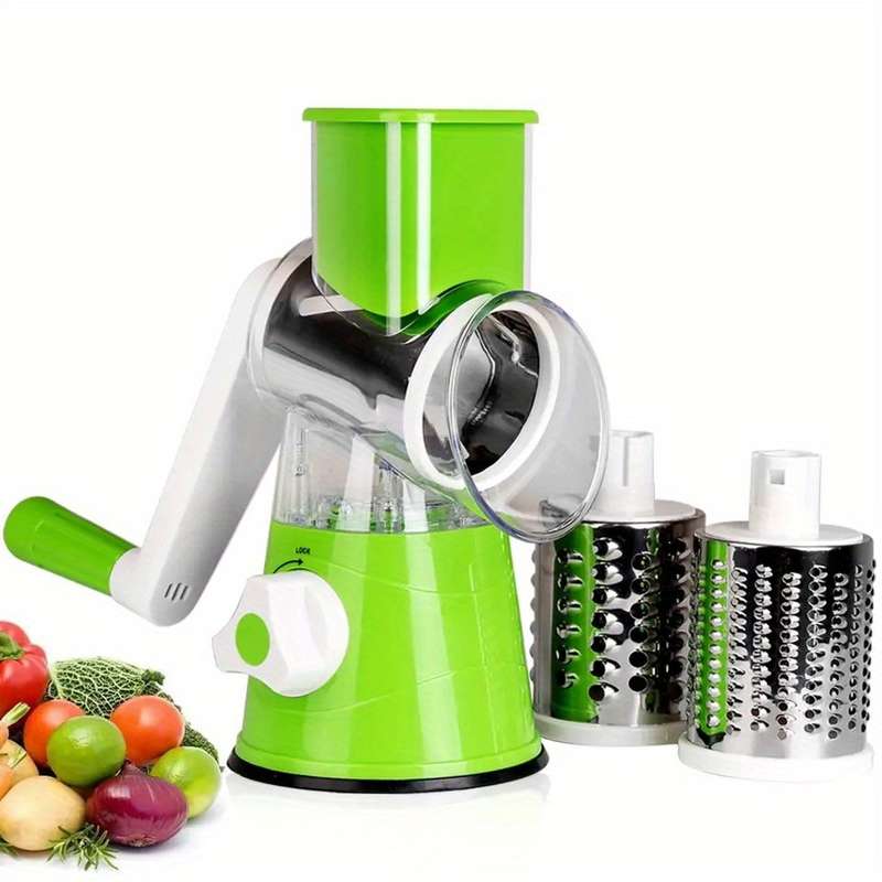 Rotary Cheese Grater And Vegetable Slicer