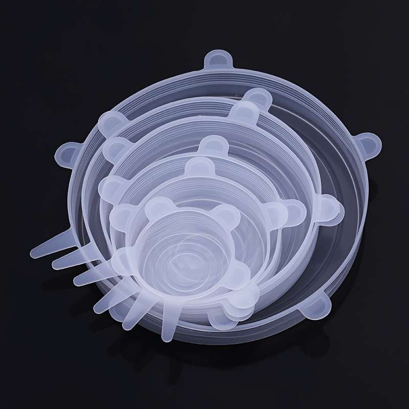 6pcs Reusable Silicone Stretch Lids