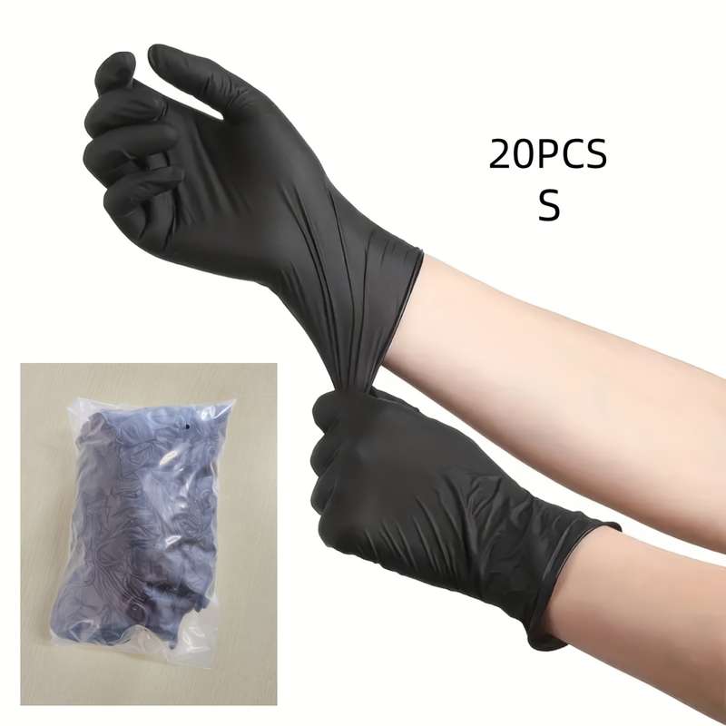 Multi-Purpose Black Disposable Gloves